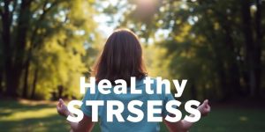 Person meditating in a serene natural setting.