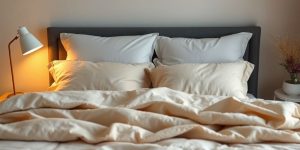 Cozy bedroom setup promoting restful sleep and relaxation.