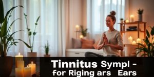 Calm home setting for tinnitus relief and relaxation.