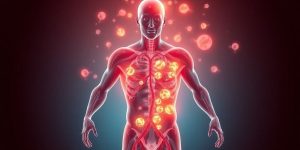 Strong body, glowing cells, powerful immune system.