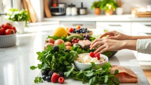 Healthy food preparation for sustainable weight loss.